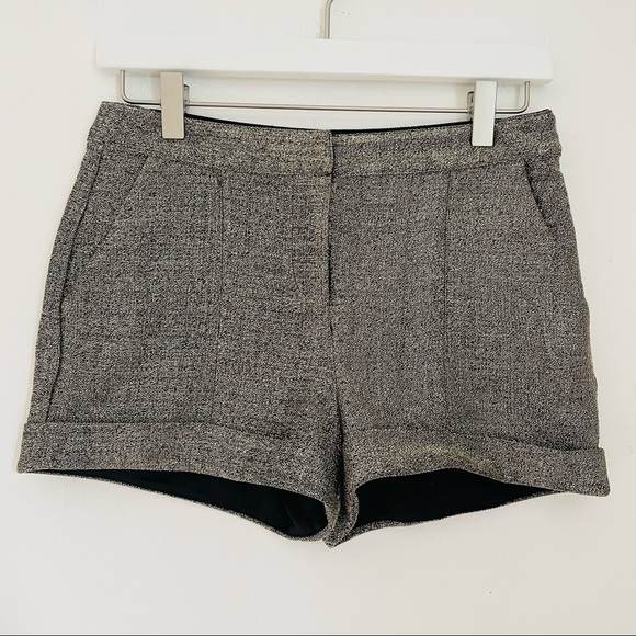 F21 Gold & Black Glittering Metallic Shorts - Picture 7 of 9